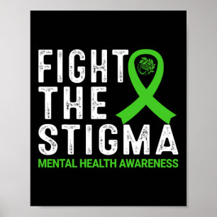 Das Stigma Psychische Gesundheit Bewusstsein  Poster