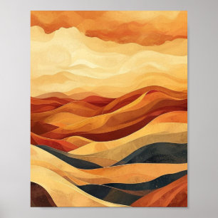 Das stille Echo sonnenüberfluteter Kämme: Ein Rhyt Poster