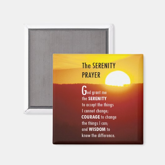 Das Stille Gebet 1 Magnet (Vorderseite/Rückseite)