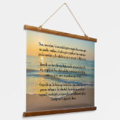 Das Stille-Gebet auf Spanisch Wandteppich Mit Holzrahmen (Gewinkelt)