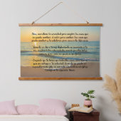 Das Stille-Gebet auf Spanisch Wandteppich Mit Holzrahmen (Schlafzimmer)