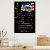 Das Stille Gebet Schöne amerikanische Adler Kopf Poster (Küche)