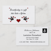 Das Stillen ist ein Geschenk Visitenkarte (Vorne/Hinten)