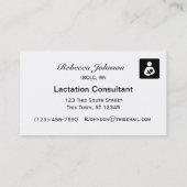 Das Stillen ist ein Gift-2 Visitenkarte (Rückseite)