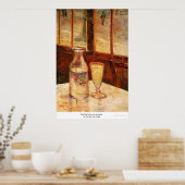 Das Stillleben mit Absinthe von Vincent van Gogh Poster (Küche)