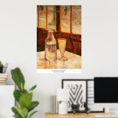 Das Stillleben mit Absinthe von Vincent van Gogh Poster (Heimbüro)