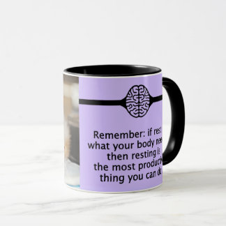 Das Stillstehen ist produktive Tasse