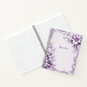 Das stilvolle Purple Flowers-Notebook Notizblock (Innenseite)
