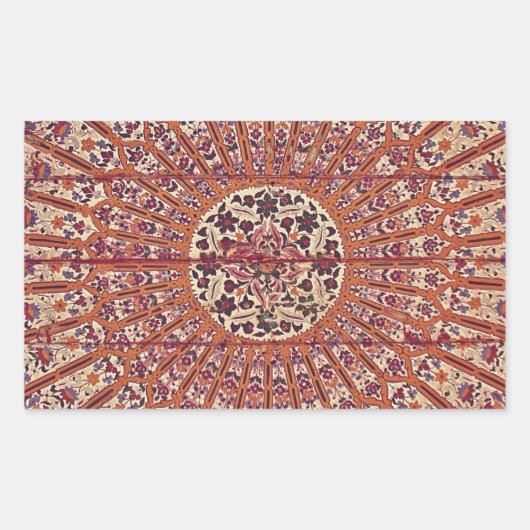 Das stilvolle und schicke Marokko Patern Rechteckiger Aufkleber (Vorderseite)