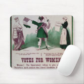 Das Stimmrecht-Plakat der Frauen Mousepad (Mit Mouse)