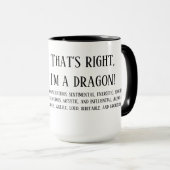 Das stimmt, ich bin Drache! Tasse (VorderseiteRechts)