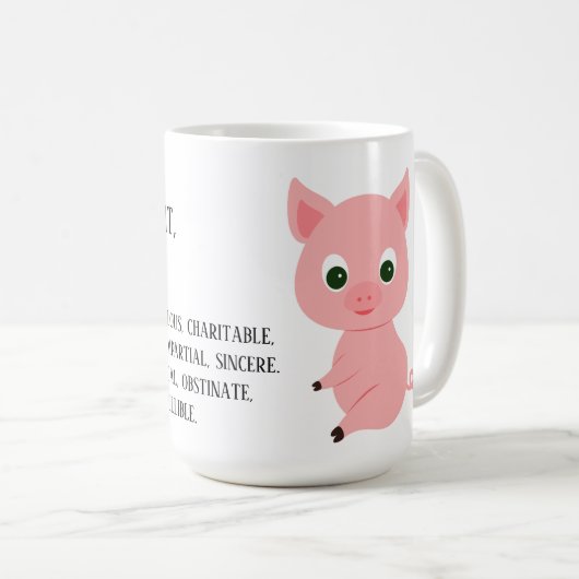 Das stimmt, ich bin ein Schwein Kaffeetasse (VorderseiteRechts)