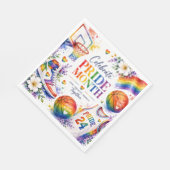 Das Stolz-Basketball-Regenbogendesign Serviette (Ecke)