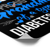 Das stolze Oma eines Typ-1-Diabetes-Warrior-Eleps Poster (Ecke)