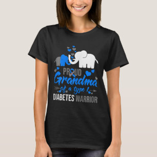 Das stolze Oma eines Typ-1-Diabetes-Warrior-Eleps T-Shirt
