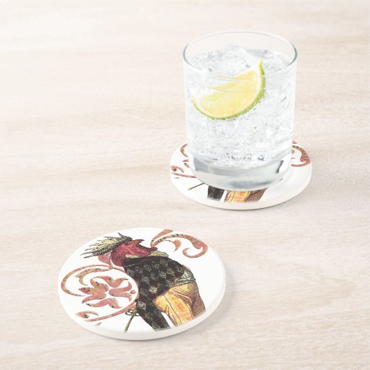 Das stolze Rooster Getränkeuntersetzer (Seite)