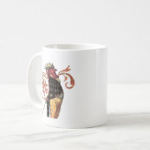 Das stolze Rooster Kaffeetasse (Vorderseite Links)