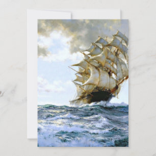 Das stolze Schiff Gemälde von Montague Dawson Einladung