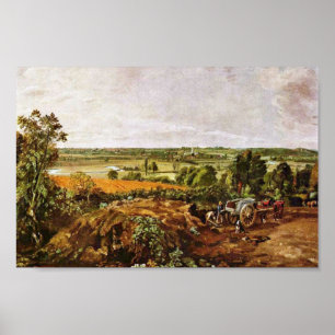 Das Stour-Tal mit der Kirche Dedham von Joh Poster