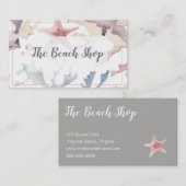 "Das Strand-Geschäfts-" KüstenVisitenkarte Visitenkarte (Vorne/Hinten)