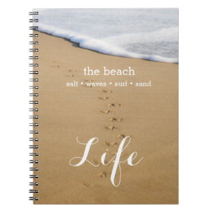 Das Strand-Leben-Notizbuch Notizblock