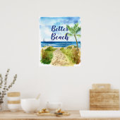 Das Strandbad ist besser Poster (Küche)