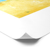 Das Strandgemälde Poster (Ecke)