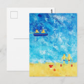 Das Strandgemälde Postkarte (Vorne/Hinten)