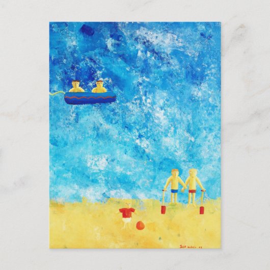 Das Strandgemälde Postkarte (Vorderseite)