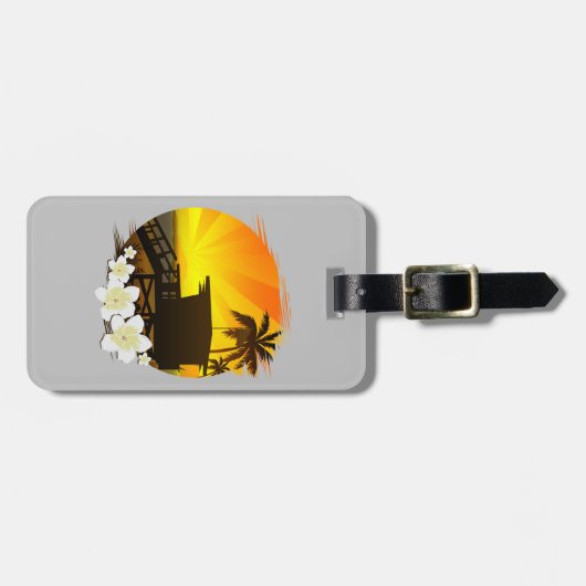 Das Strandleben Gepäckanhänger (Vorderseite horizontal)