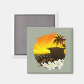 Das Strandleben Magnet (Vorderseite/Rückseite)