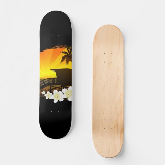 Das Strandleben Skateboard (Vorderseite)