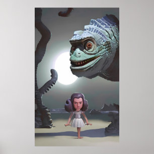 Das Strandmädchen und das Monster Ken Gage Poster