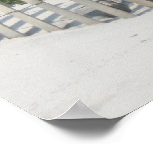 Das Strandposter drucken Poster (Ecke)