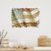 Das Streben nach dem "Flag"-Poster Poster (Küche)