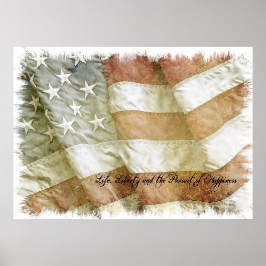 Das Streben nach dem "Flag"-Poster Poster (Vorne)