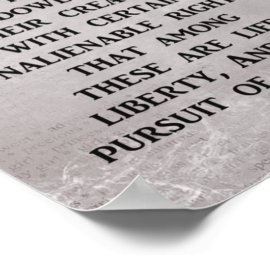 Das Streben nach Glück im Leben - Kunstdruck Poster (Ecke)