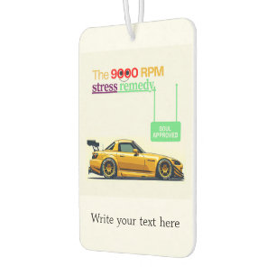 Das Stressmittel 9000 U/min Autolufterfrischer