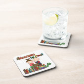 Das Strichmännchen-Kinderablesen ist- Spaß Getränkeuntersetzer (Rechte Seite)