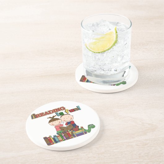 Das Strichmännchen-Kinderablesen ist- Spaß Getränkeuntersetzer (Seite)