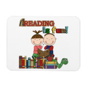 Das Strichmännchen-Kinderablesen ist- Spaß Magnet (Horizontal)