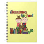 Das Strichmännchen-Kinderablesen ist- Spaß Notizblock (Vorderseite)