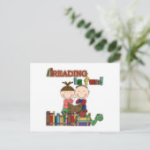 Das Strichmännchen-Kinderablesen ist- Spaß Postkarte (Stehend Vorderseite)