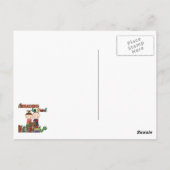 Das Strichmännchen-Kinderablesen ist- Spaß Postkarte (Rückseite)