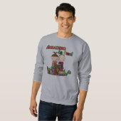 Das Strichmännchen-Kinderablesen ist- Spaß Sweatshirt (Vorne ganz)