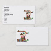 Das Strichmännchen-Kinderablesen ist- Spaß Visitenkarte (Vorne/Hinten)