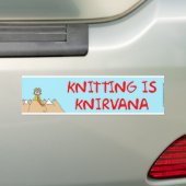 das Stricken ist knirvana Autoaufkleber (Auf Auto)