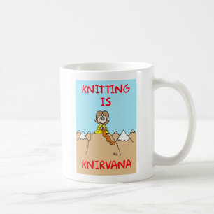 das Stricken ist knirvana Kaffeetasse