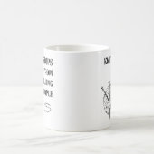 Das Stricken stoppt mich vom Töten des Kaffeetasse (Mittel)