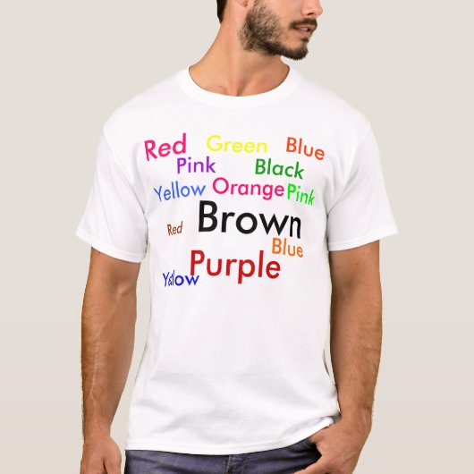 Das Stroop Test-T-Shirt - Monsieur T-Shirt (Vorderseite)